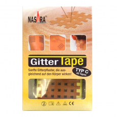 Nasara Gitter-Tape beige